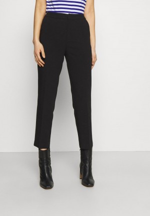 Anna Field Best Pirce Basic Business Pant Slim Leg Långbyxor Dam Svarta | SE-FQNZCA483