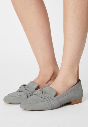 Anna Field Best Pirce Leather Slip-Ons Låga Skor Dam Blå | SE-XJAVYB856