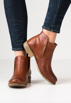 Anna Field Brand New Leather Booties Stövletter Dam Bruna | SE-NPEUQR807