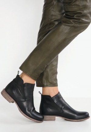 Anna Field Brand New Leather Booties Stövletter Dam Svarta | SE-LSWBXC692