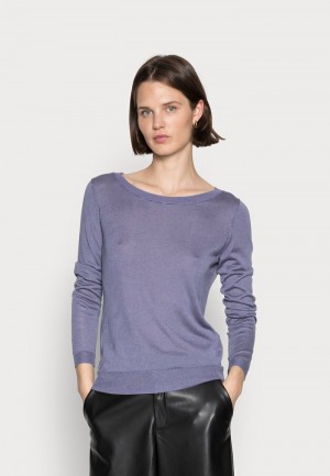 Anna Field Brand New Silk Blend Jumper Pullover Dam Blå Grå | SE-HQLDPY384