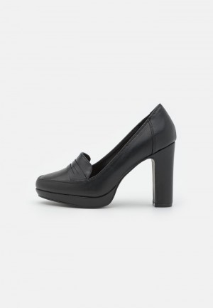 Anna Field Budget Platform Heels Klackar Dam Svarta | SE-FOPEHZ483