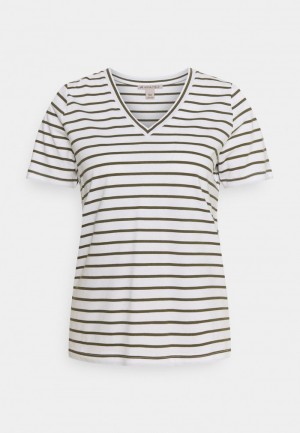 Anna Field Buy Print T-Shirt Dam Vita | SE-IOGDQX432