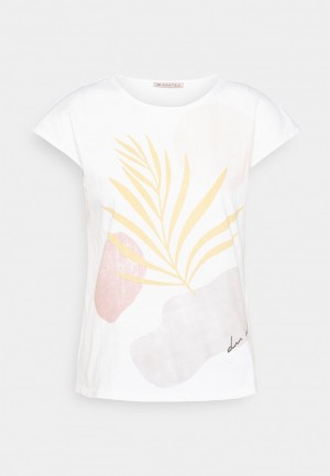 Anna Field Cheap Print T-Shirt Dam Vita | SE-PHLOJC136