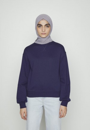 Anna Field Cheap Sweatshirt Pullover Dam Mörkblå | SE-VTKWLP254