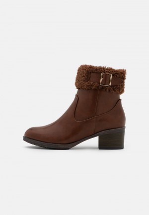 Anna Field Cheap Vinter Booties Klassiska Vinterkängor Dam Bruna | SE-UIONDG564