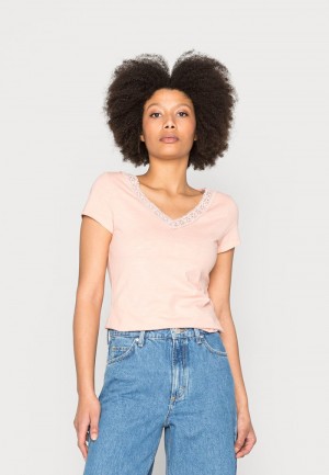 Anna Field Cheapest Basic T-Shirt Dam Ljusrosa | SE-ZMSOKE098