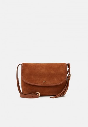 Anna Field Cheapest Leather Cross Body Väskor Dam Bruna | SE-YHWATR482