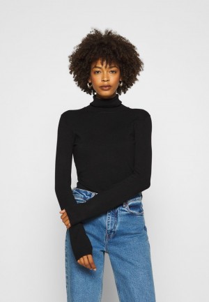 Anna Field Coupon Basic- Turtle Neck Jumper Pullover Dam Svarta | SE-IAVUFJ723