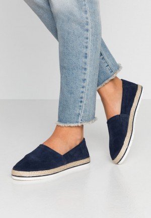 Anna Field Coupon Leather Espadrilles Låga Skor Dam Mörkblå | SE-UOIGSH654