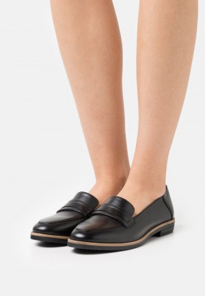 Anna Field Discount Leather Slip-Ons Låga Skor Dam Svarta | SE-PZJGTK730