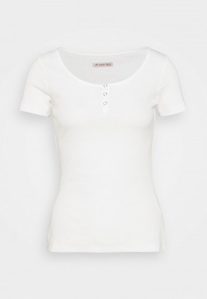 Anna Field Flash Sale Basic T-Shirt Dam Vita | SE-KQRPCU735