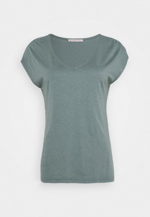 Anna Field Hot Sale Basic T-Shirt Dam Gröna | SE-FVQOZJ856