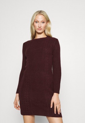 Anna Field Hot Sale Jumper Klänning Dam Vinröda | SE-RSMYJA967