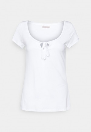 Anna Field New Basic T-Shirt Dam Vita | SE-AVDWGF274