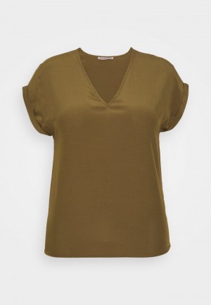 Anna Field Outlet Basic T-Shirt Dam Khaki | SE-ECGIJU186