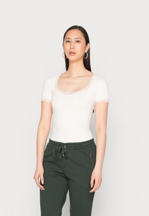 Anna Field Promo Basic T-Shirt Dam Bruna | SE-GEVBPY450