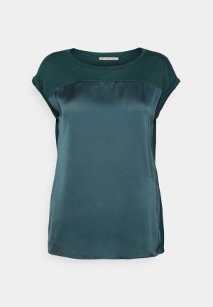 Anna Field Top 10 Basic T-Shirt Dam Mörkgröna | SE-QYHSMN465