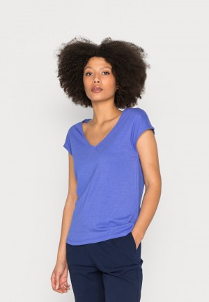 Anna Field Wholesale Basic T-Shirt Dam Kungsblått Blå | SE-GDCSAR357