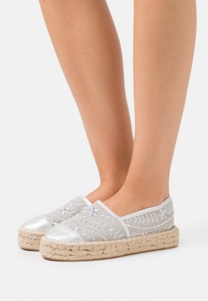 Anna Field Wholesale Espadrilles Låga Skor Dam Silver | SE-UAYKJC589