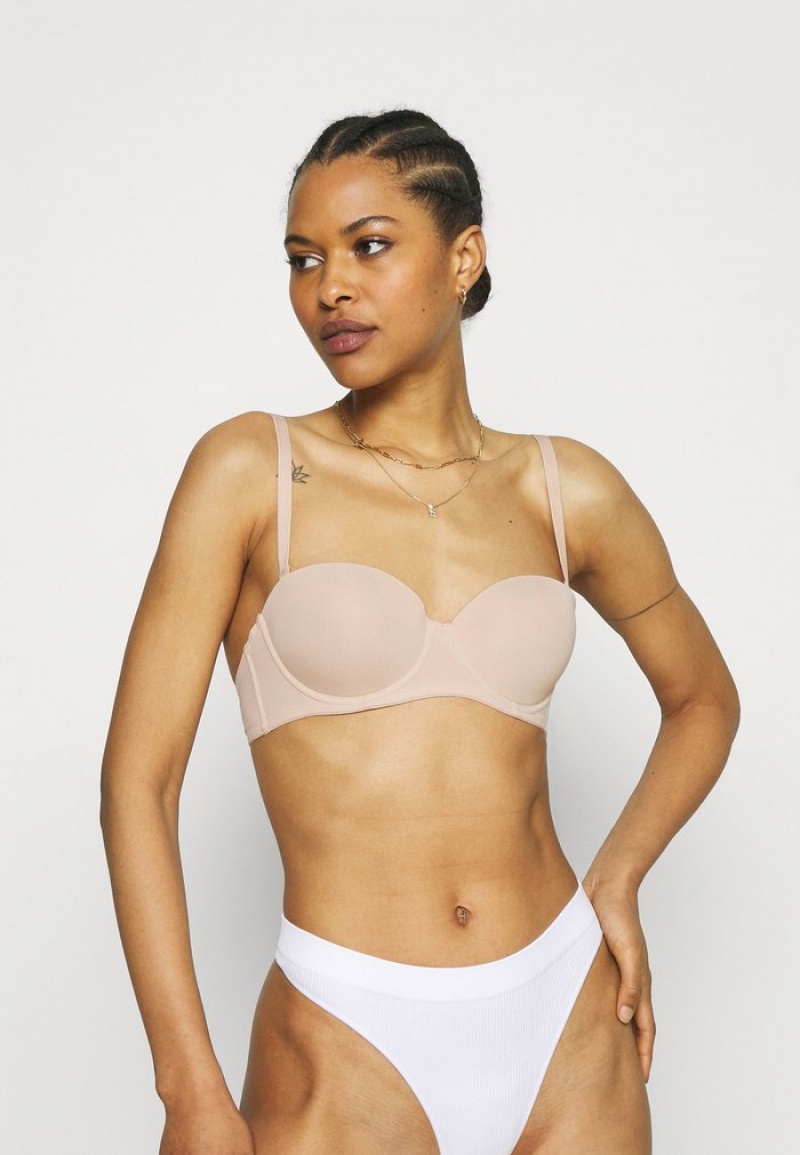 Anna Field Best Deal 2Pp Basic Multiway Bra T-Shirt BH Dam Vita | SE-ZGVPKX914