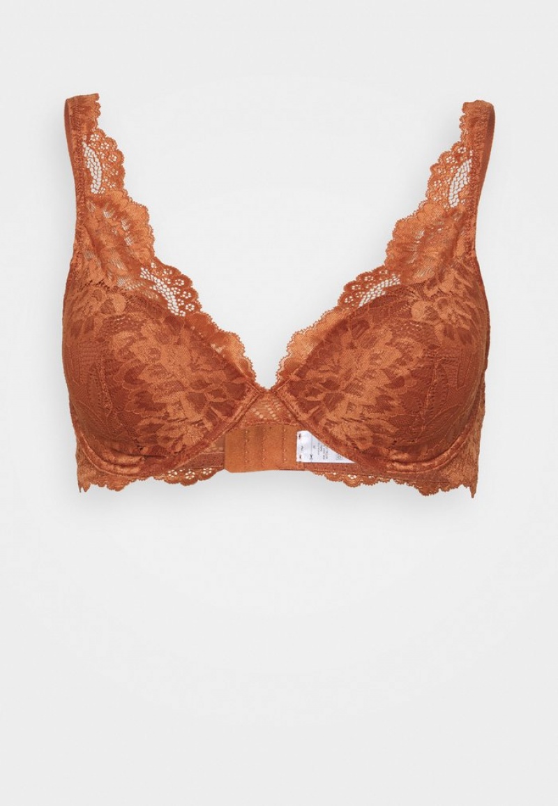 Anna Field Best Deal 2Pp Sandy Spets High Apex Bra Triangle BH Dam Bruna | SE-RHBISK094