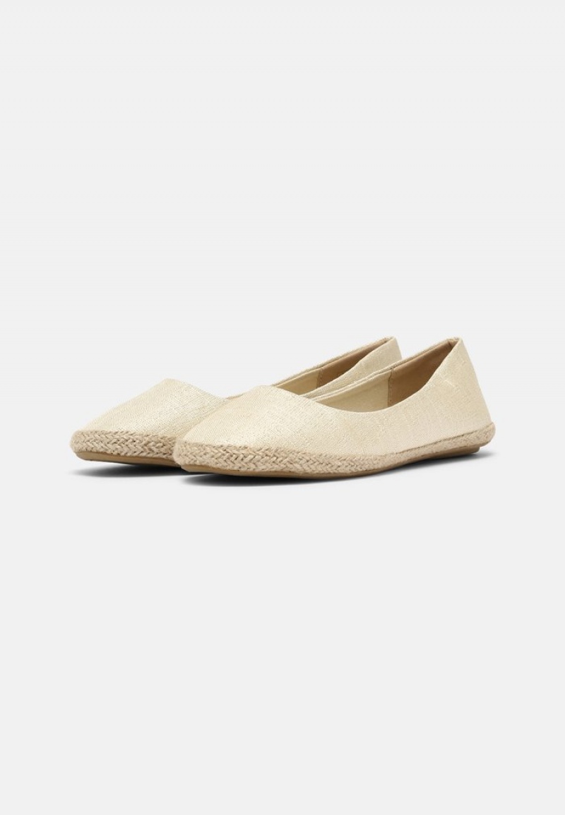 Anna Field Best Deal Espadrilles Ballerina Dam Guld | SE-UWRIBS765