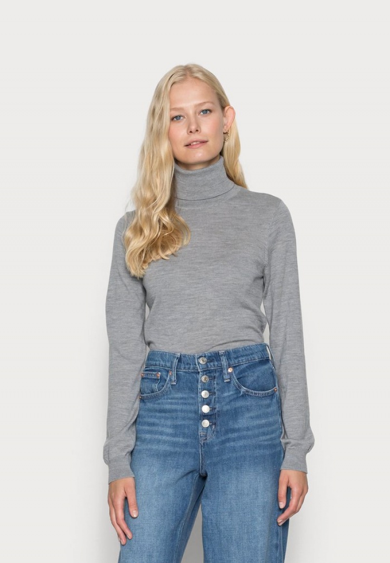 Anna Field Best Deal Merino Ull Turtleneck Jumper Pullover Dam Grå | SE-FBMYCR198