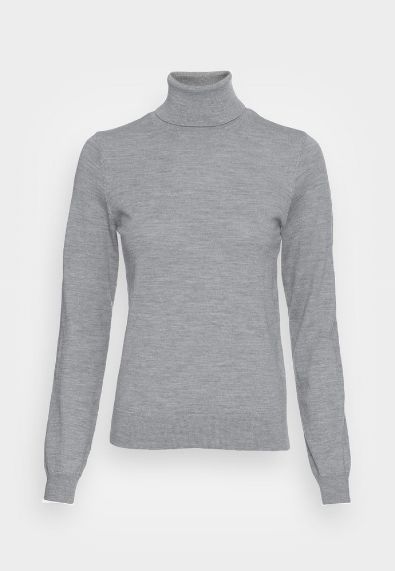 Anna Field Best Deal Merino Ull Turtleneck Jumper Pullover Dam Grå | SE-FBMYCR198