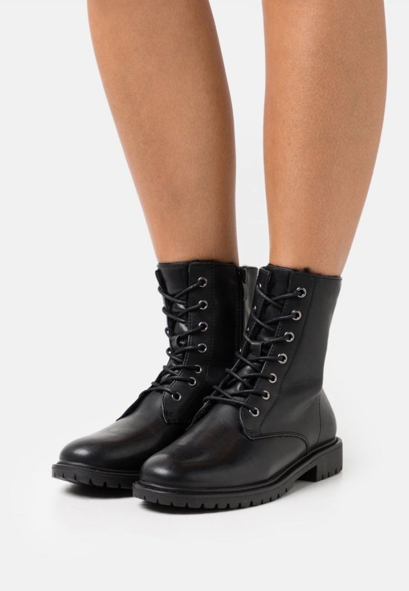 Anna Field Best Deal Vinter Booties Vinterkängor Dam Svarta | SE-XGQHPL628