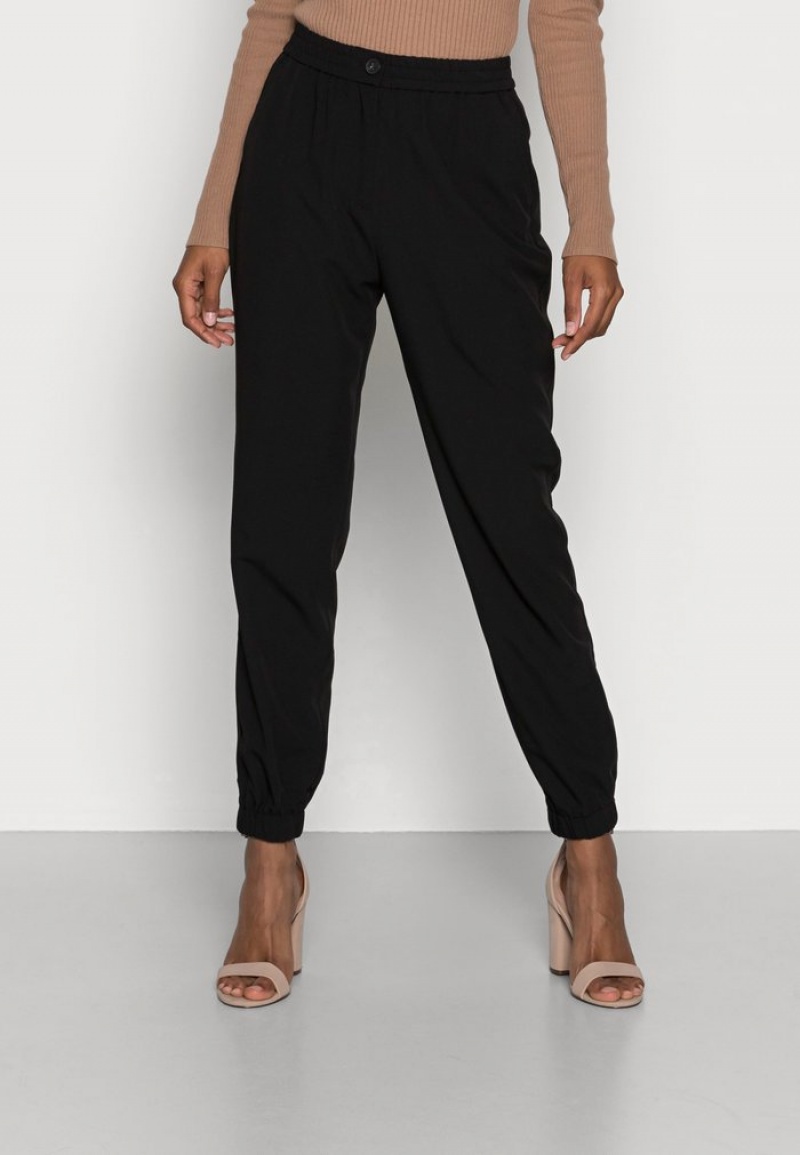 Anna Field Best Deal Woven Jogger Tracksuit Långbyxor Dam Svarta | SE-YBVCAX280