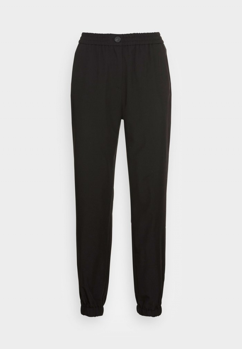 Anna Field Best Deal Woven Jogger Tracksuit Långbyxor Dam Svarta | SE-YBVCAX280