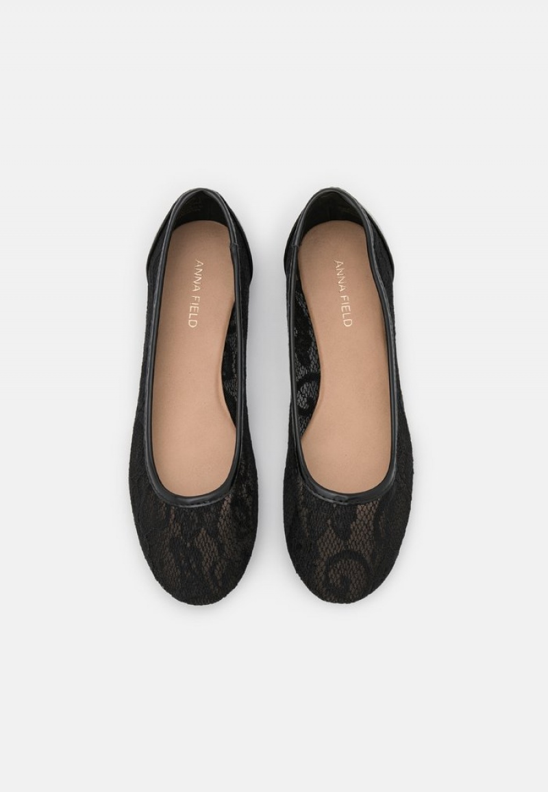 Anna Field Best Pirce Ballet Pumps Ballerina Dam Svarta | SE-HCDOGF149