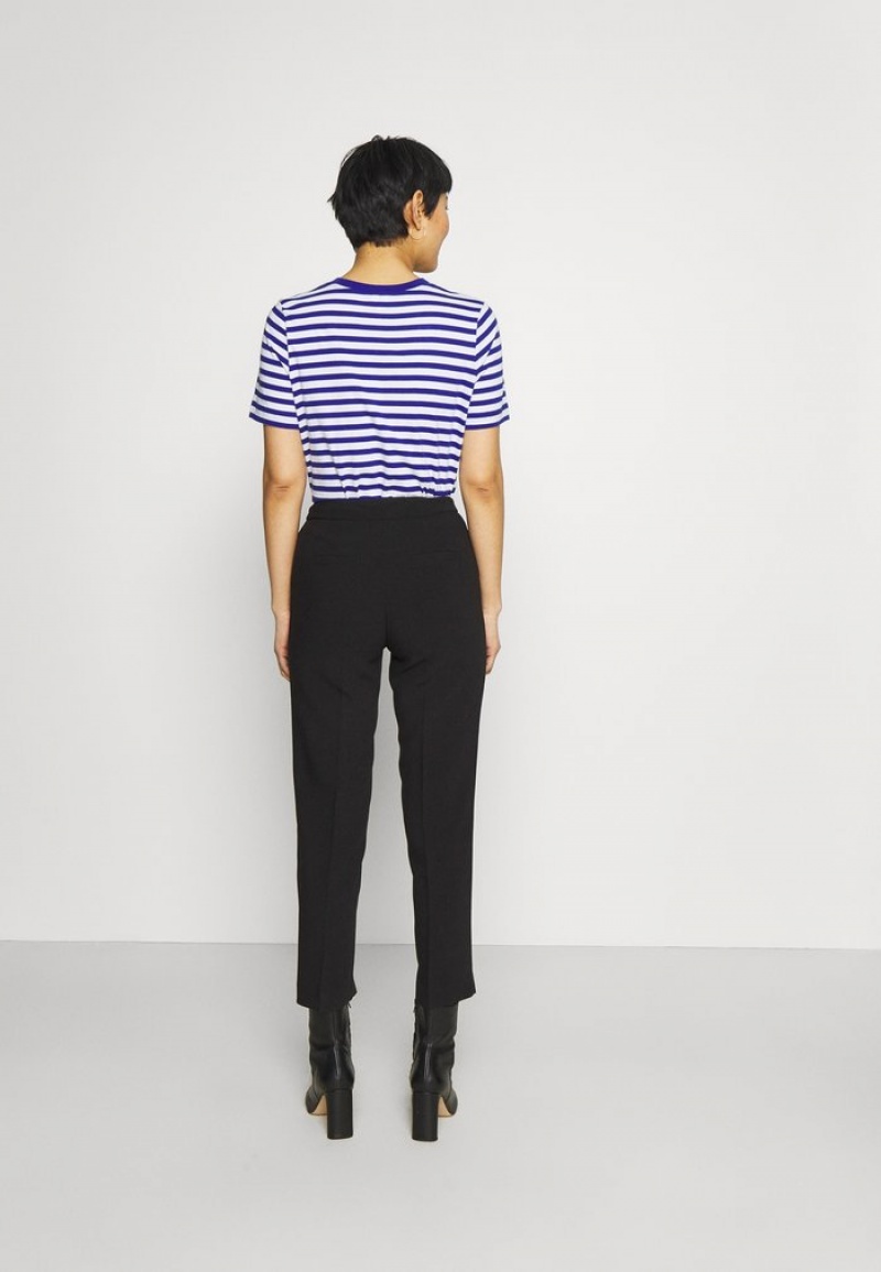 Anna Field Best Pirce Basic Business Pant Slim Leg Långbyxor Dam Svarta | SE-FQNZCA483