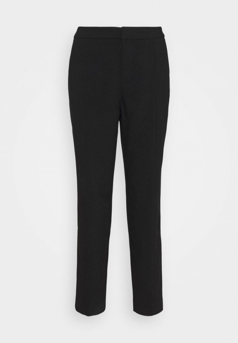 Anna Field Best Pirce Basic Business Pant Slim Leg Långbyxor Dam Svarta | SE-FQNZCA483