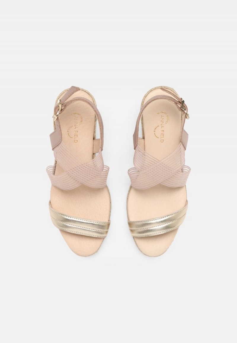 Anna Field Best Pirce Bekvämlighet Espadrilles Sandaler Dam Beige | SE-LIQXOU905