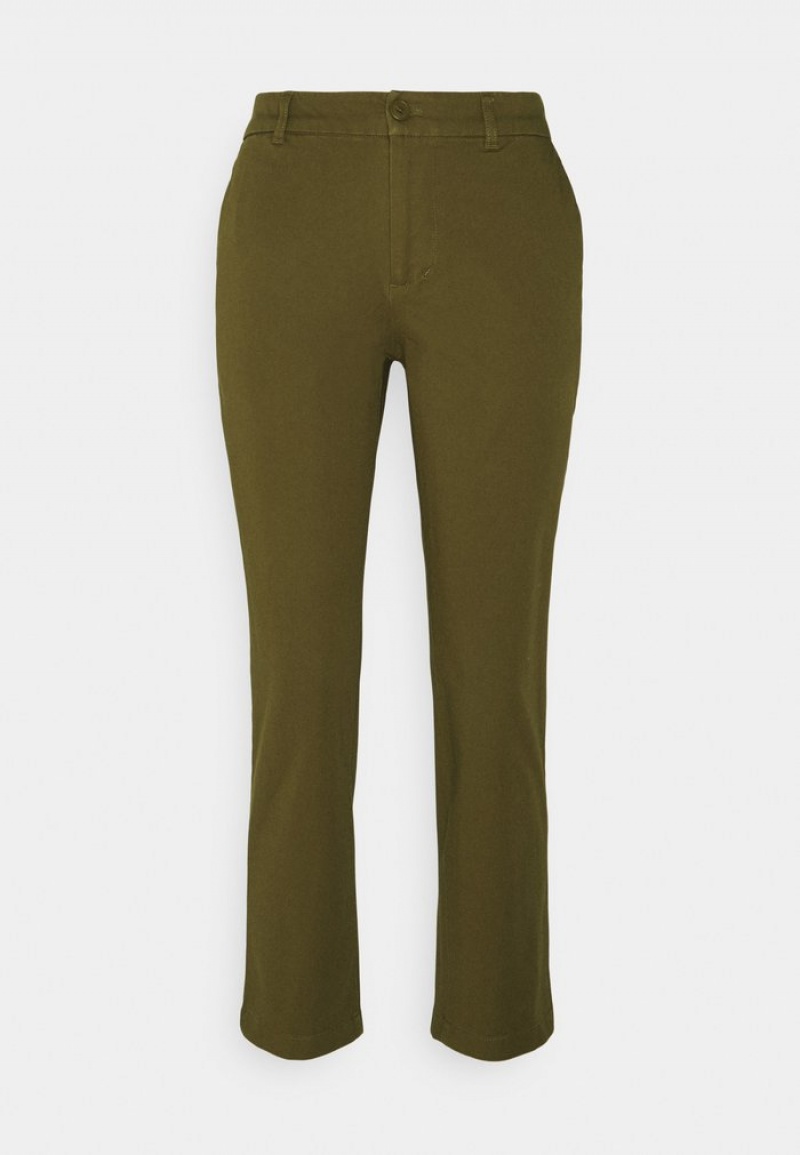 Anna Field Best Pirce Chino Byxor Dam Khaki | SE-MBSRYA587