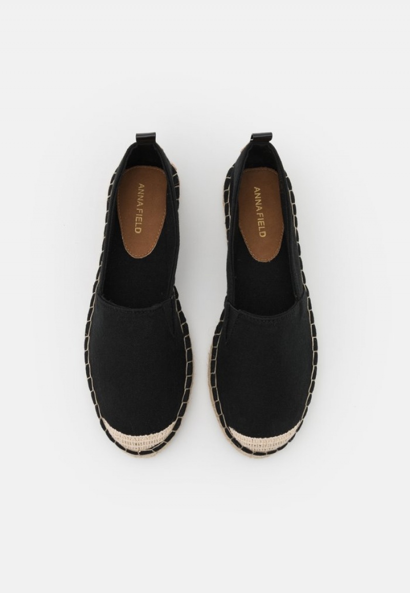 Anna Field Best Pirce Espadrilles Låga Skor Dam Svarta | SE-QMEKLV093