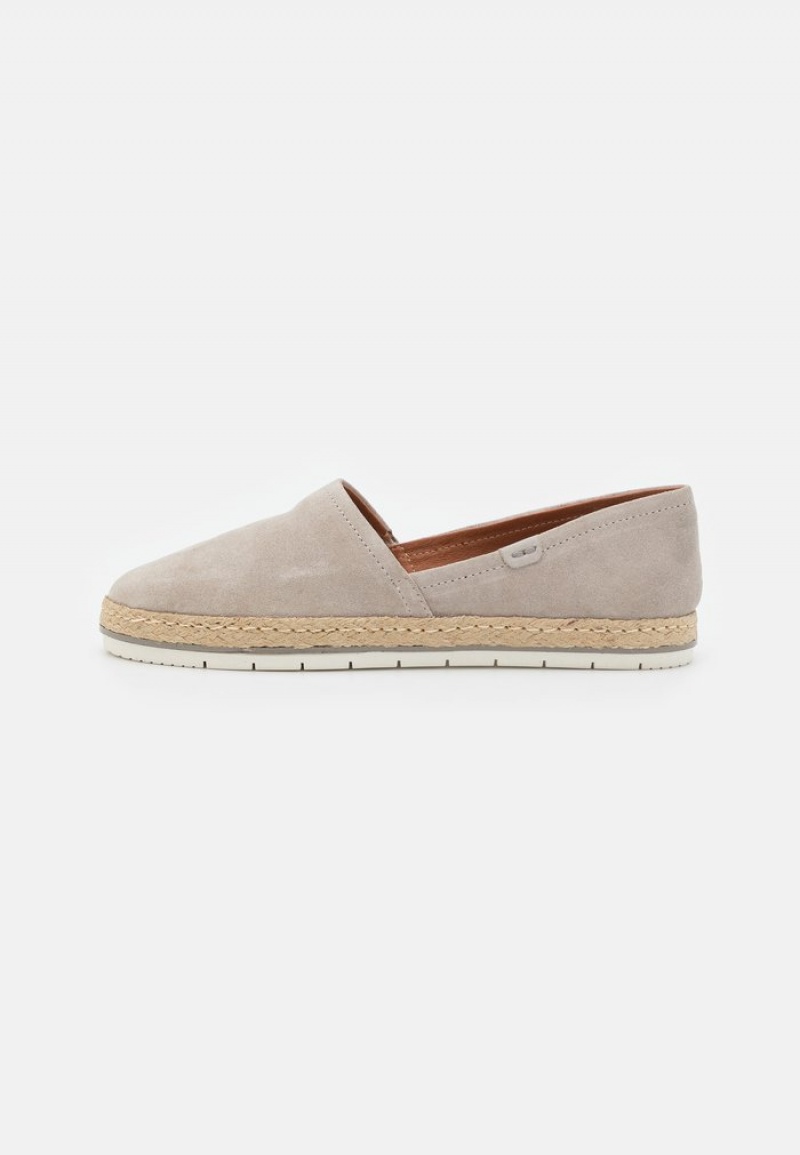 Anna Field Best Pirce Leather Espadrilles Låga Skor Dam Grå | SE-CETSRW895