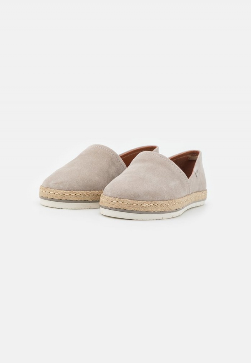 Anna Field Best Pirce Leather Espadrilles Låga Skor Dam Grå | SE-CETSRW895