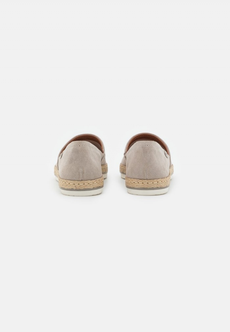 Anna Field Best Pirce Leather Espadrilles Låga Skor Dam Grå | SE-CETSRW895