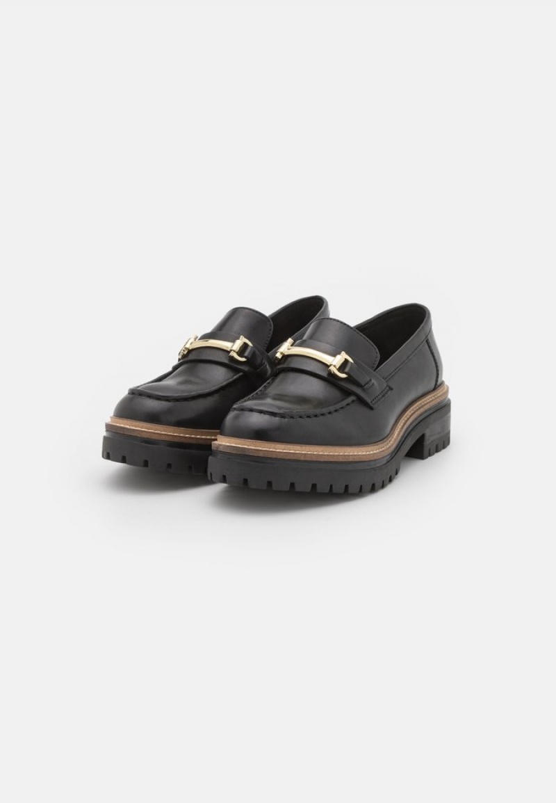 Anna Field Best Pirce Leather Slip-Ons Låga Skor Dam Svarta | SE-CUAVOQ239