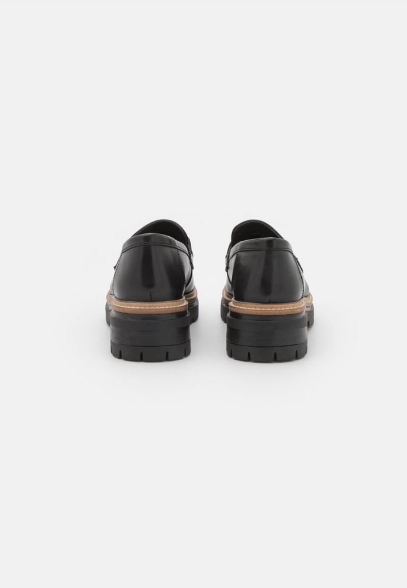 Anna Field Best Pirce Leather Slip-Ons Låga Skor Dam Svarta | SE-CUAVOQ239