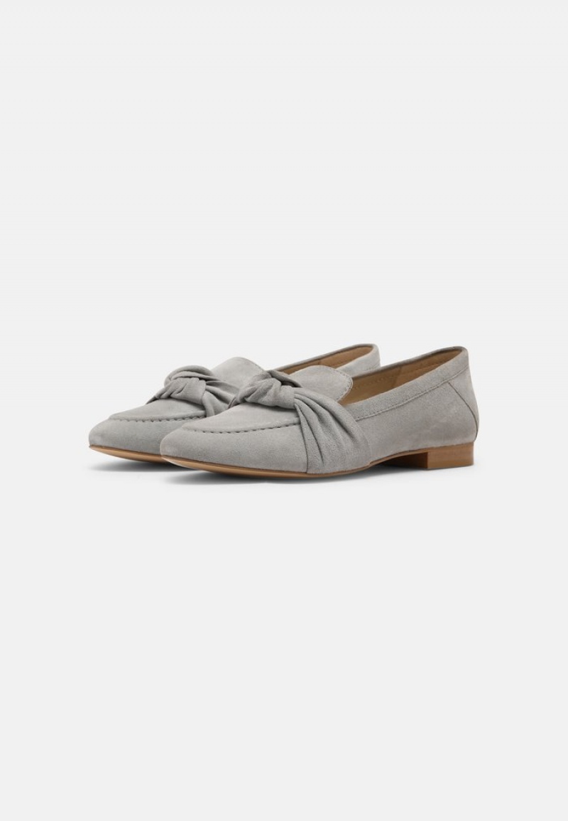 Anna Field Best Pirce Leather Slip-Ons Låga Skor Dam Blå | SE-XJAVYB856