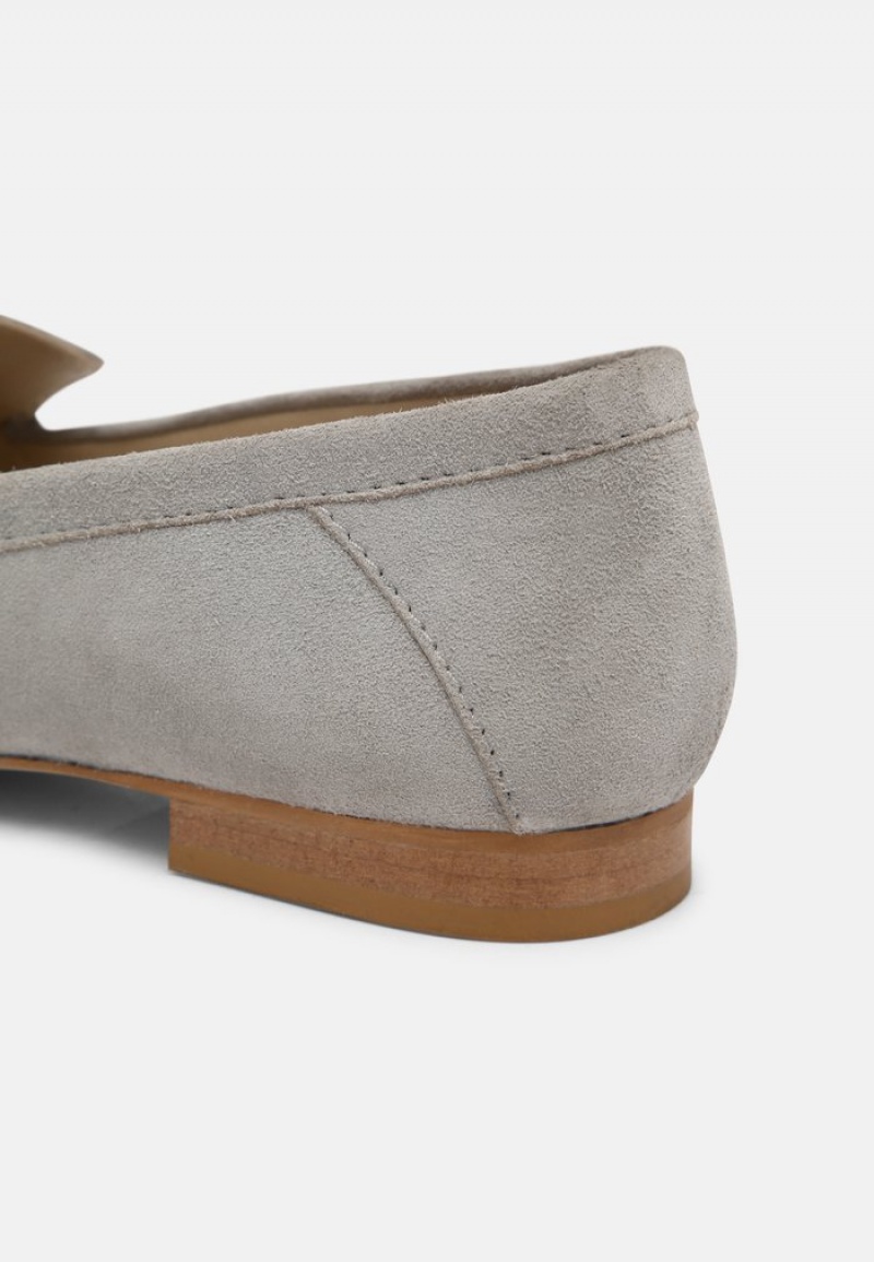 Anna Field Best Pirce Leather Slip-Ons Låga Skor Dam Blå | SE-XJAVYB856