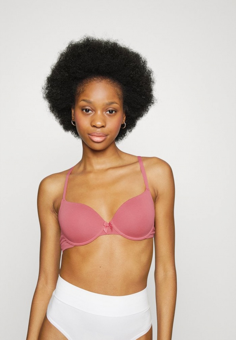 Anna Field Best Pirce Sunlight 3Pp Tshirt Bra Underwired BH Dam Rosa | SE-NYRJTS249