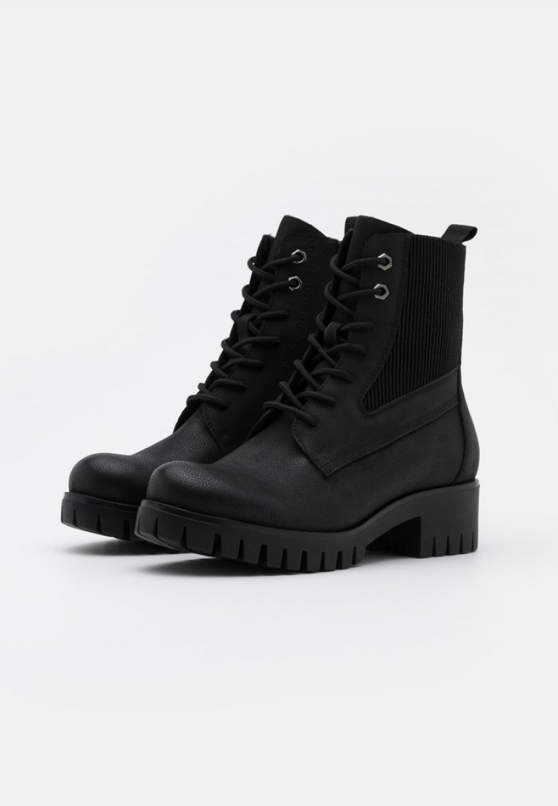 Anna Field Best Pirce Vinter Booties Platform Vinterkängor Dam Svarta | SE-NVAEHO428