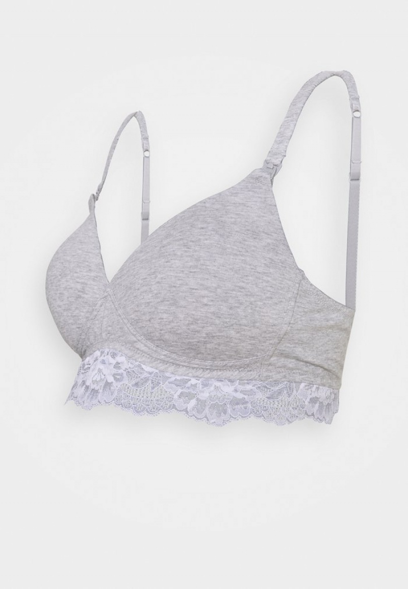 Anna Field Best Reviews Of 2Pp Maternity Bra T-Shirt BH Dam Grå | SE-PQAEIO893