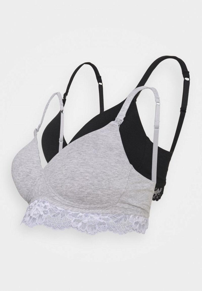 Anna Field Best Reviews Of 2Pp Maternity Bra T-Shirt BH Dam Grå | SE-PQAEIO893