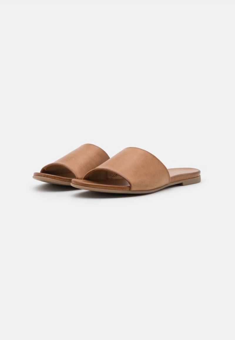 Anna Field Best Reviews Of Leather Mules Dam Beige | SE-TLHFIM475